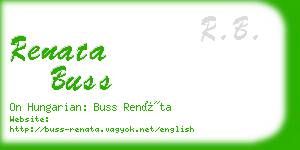 renata buss business card